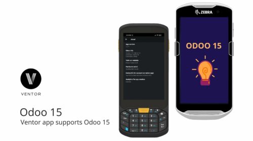 ventor app supports odoo 15